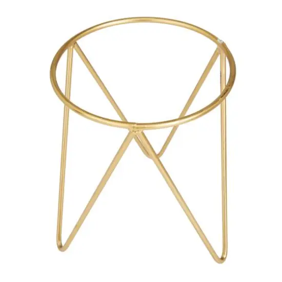 Gold Modern Planter, Set of 2" 6", 6" {5}