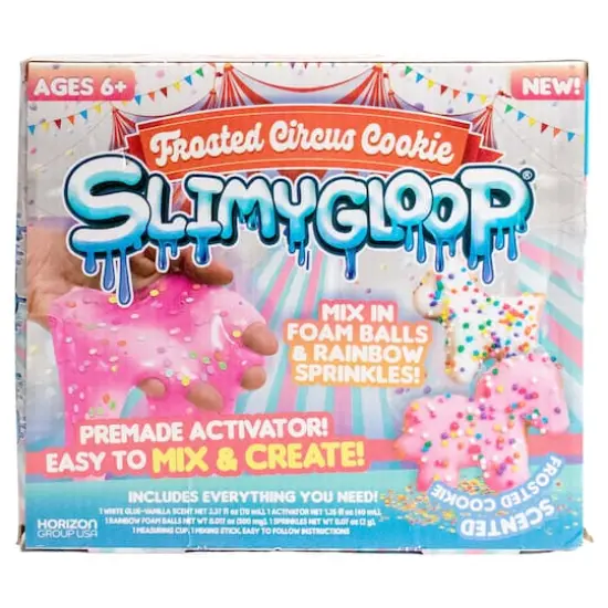 SlimyGloop&reg; Frosted Circus Cookie {6}