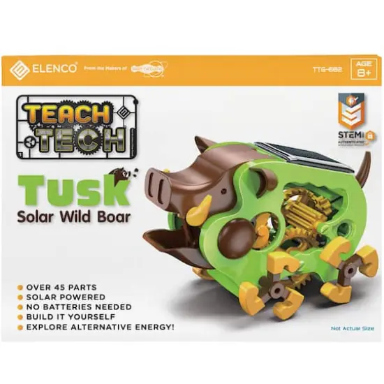 Teach Tech Tusk Solar Wild Boar Robot Crawler Building Set {5}