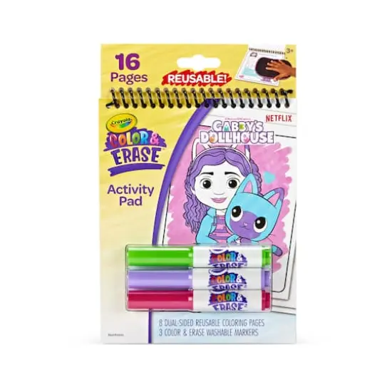 Crayola&reg; Color & Erase&trade; Gabby's Dollhouse Activity Pad {1}