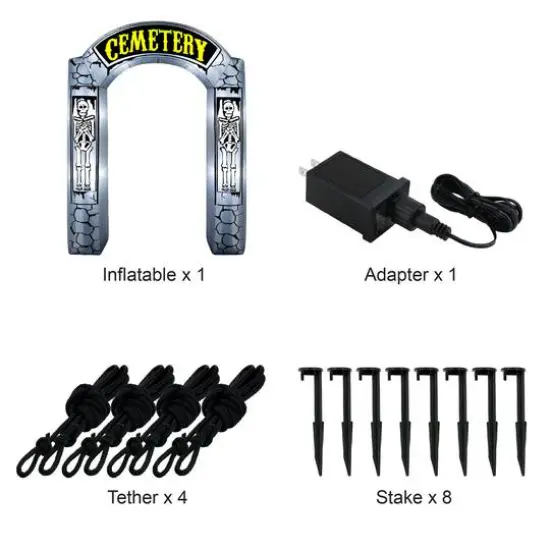 Occasions Airflowz 8ft. Inflatable Cemetery Archway {4}