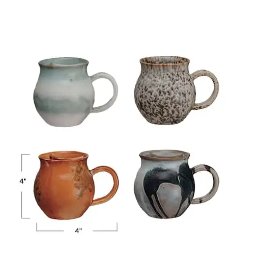 Hello Honey&reg; Artisanal Stoneware Mug with Integrated Teabag Holder Set {7}
