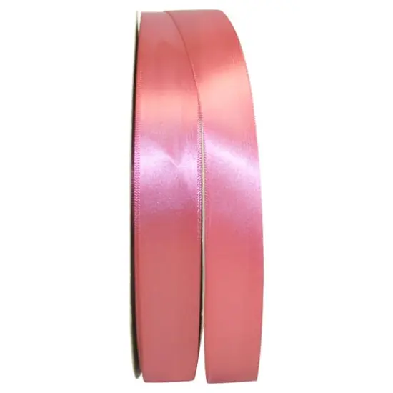 JAM Paper 7/8" x 100yd. Satin Single Face Ribbon Colonial Rose {1}