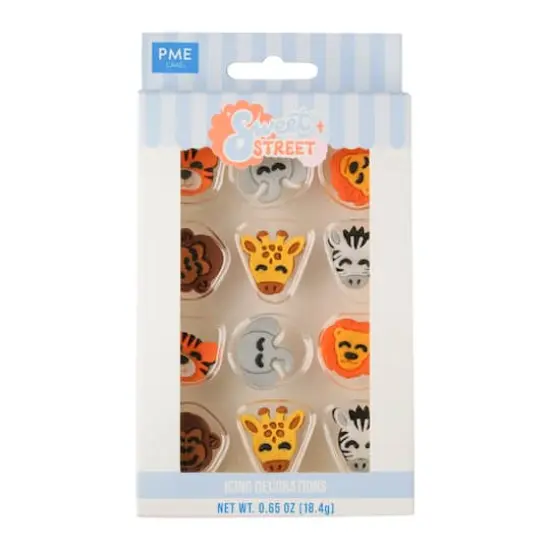 PME Cake Sweet Street&reg; Zoo Animals Icing Decorations {3}