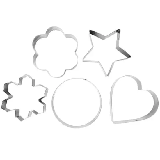 Martha Stewart Stainless Steel Cookie Cutter Set In Assorted Shapes, 5ct. {3}