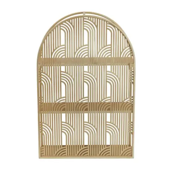 Gold Glam Wall Shelf, 16" x 6" x 24" {5}