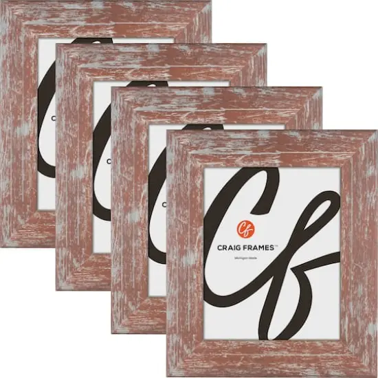 4 Pack Craig Frames American Barn Red Picture Frame {1}