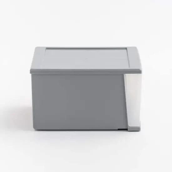 Iris&reg; 17qt. Gray Stacking Drawer, 3 Pack {5}