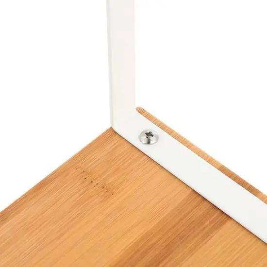 NEX&trade; White & Natural Bamboo Cabinet and Counter Shelf Organizer, 4ct. {7}