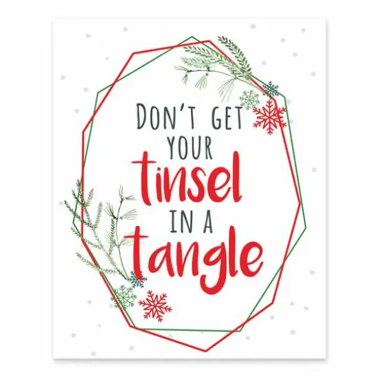 Tinsel Tangle 8x10 Tabletop Canvas {1}