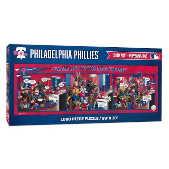MLB Game Day in the Dog House 1,000 Piece Puzzle Philadelphia Phillies {1}