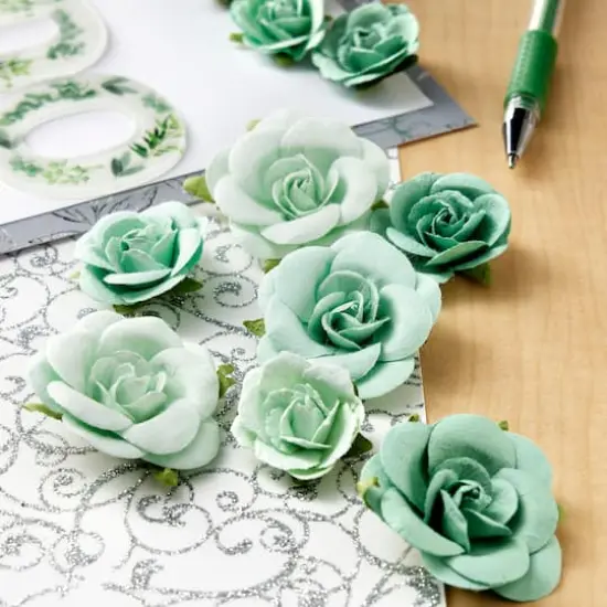 Mint Sweetwater Rose Embellishments by Recollections™ Signature™ {3}
