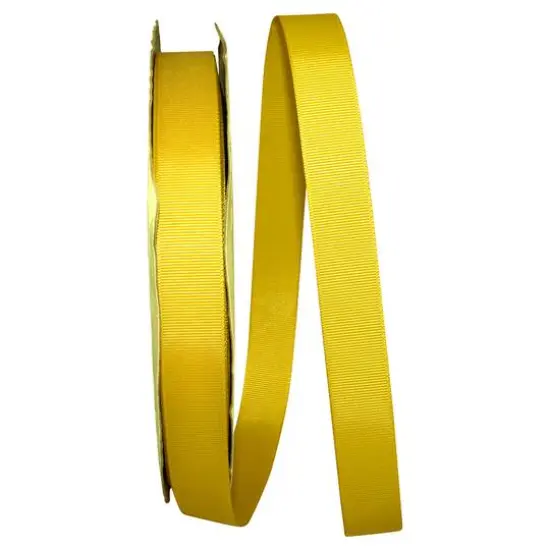 JAM Paper 7/8" x 100yd. Grosgrain Ribbon Yellow {1}