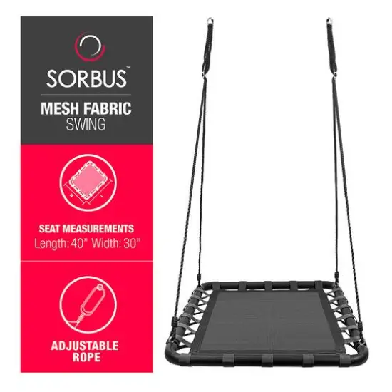 Sorbus Rectangular Platform Swing {6}