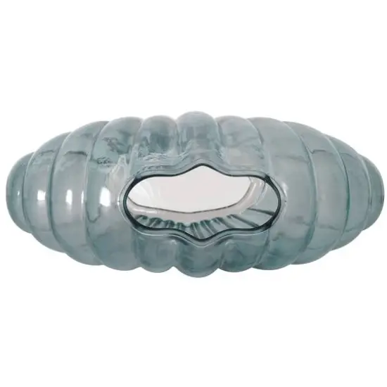 American Art Decor Sea Scallops Azure Glass Vase Set Blue {9}