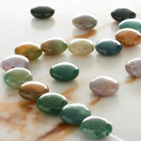 Multicolor Fancy Jasper Flat Round Beads, 10mm by Bead Landing&trade; {3}