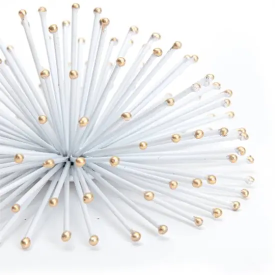 Habitat Decor White & Gold Starburst Metal Wall Art Set  {6}