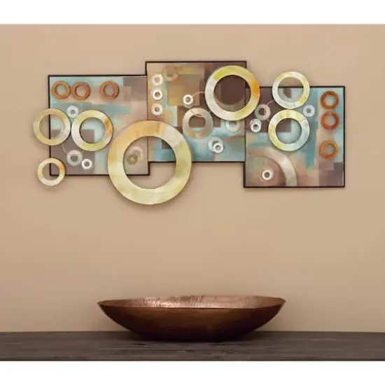 36" Multicolor Geometric Abstract Art Wall D&eacute;cor {8}