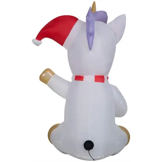 4.5ft. Airblown&reg; Inflatable Christmas Sitting Unicorn {5}