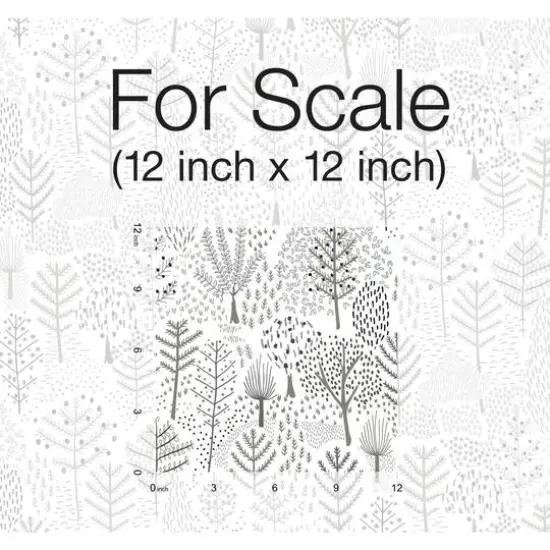RoomMates Folklore Trees Peel & Stick Wallpaper White/Gray {8}