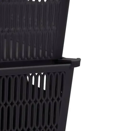 Simplify Slide Stack It Storage Tote Baskets, 2ct. Black {10}