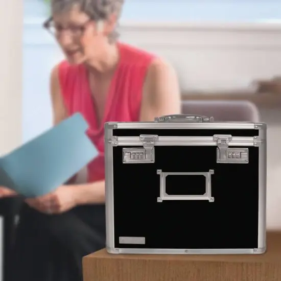 Vaultz Black Personal File Tote {6}