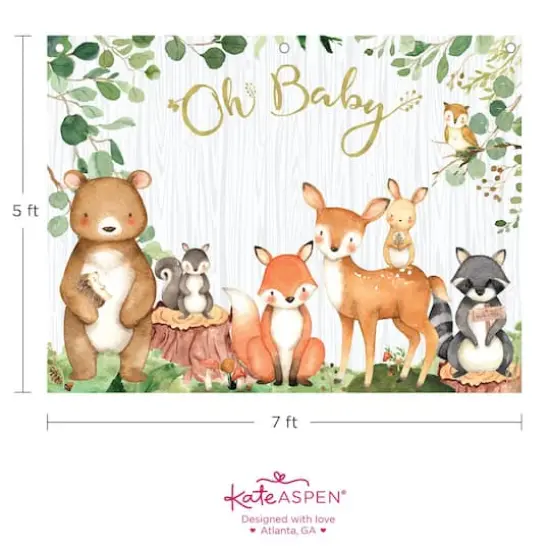 Kate Aspen&reg; Woodland Baby&nbsp;Shower Photo Backdrop {7}