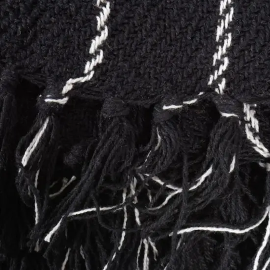 DII&reg; Black Checked Plaid Throw {3}