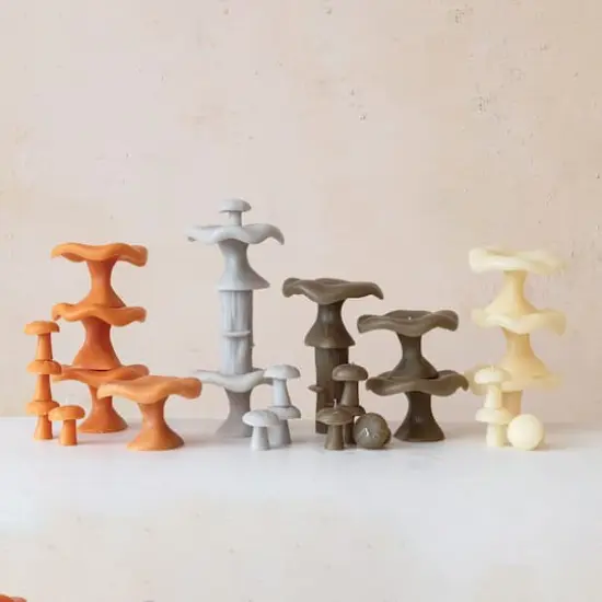 Hello Honey&reg; Large Unscented Mushroom-Shaped Candle Orange {3}