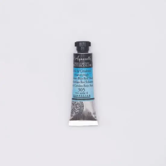 Sennelier French Artists' Watercolor, 10mL 305 Cerulean Blue Red Shade S4 {1}