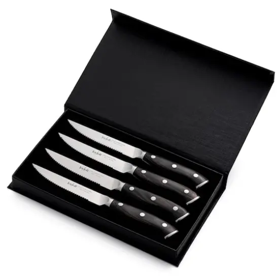 JoyJolt&reg; 4-Piece High Carbon Steel Steak Knives {4}