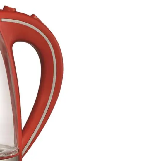 Brentwood 1.7L Red Cordless Tempered-Glass Electric Kettle {5}