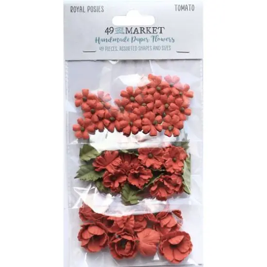 49 And Market Royal Posies Tomato Paper Flowers {1}