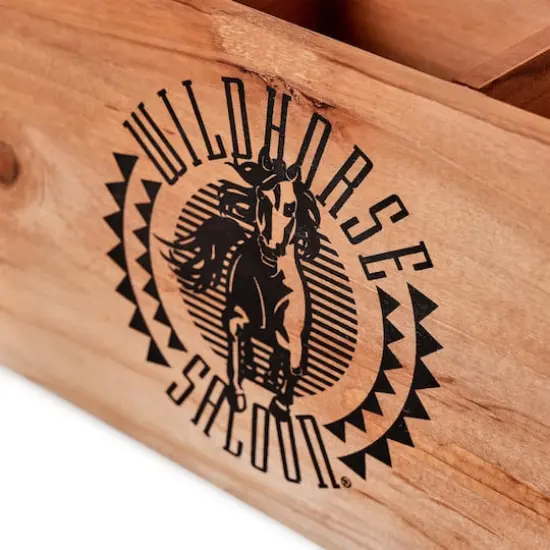 American Art Decor Grand Ole Opry Wildhorse Saloon Wood Beverage Crate - 14.96" x 7" {4}