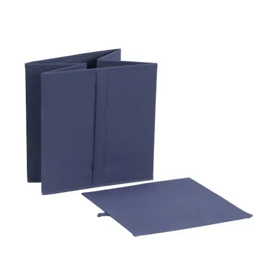 Household Essentials Storage Cubes with Vertical Handle, 6ct. Blue {7}