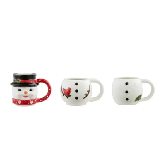12oz. Snowman Stacking Mug Set {3}