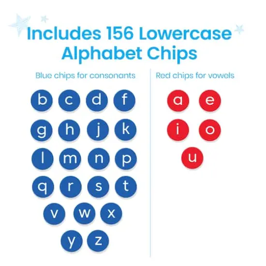 Hand2mind&reg; Lowercase Alphabet Chips Set, 6ct. {3}