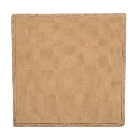 Teal Nonwoven Ikat Polyester Square Cube Set {3}