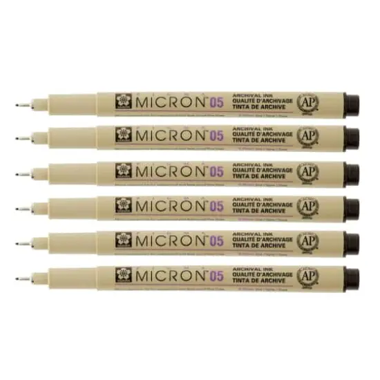 Pigma&reg; Micron&trade; 05 Fine Line Black Pens, 6ct. {4}
