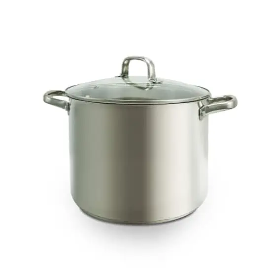 Oster Adenmore 12qt. Stainless Steel Stock Pot With Tempered Glass Lid {5}