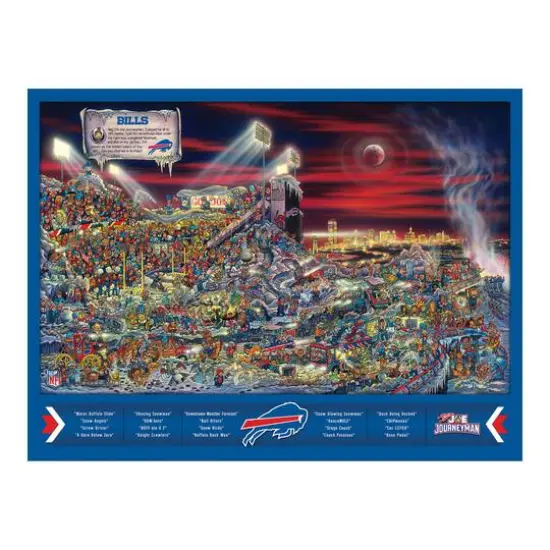 Joe Journeyman NFL 500 Piece Jigsaw Puzzle Buffalo Bills {6}