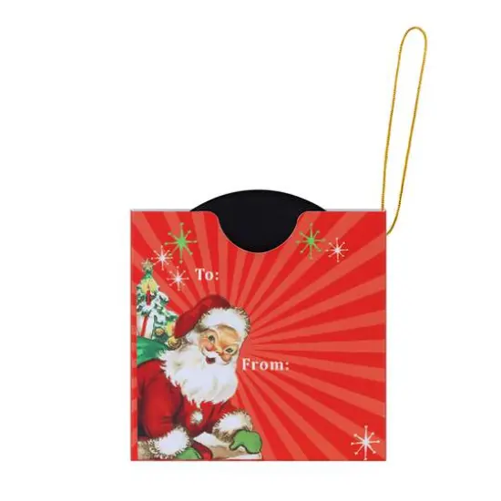 2ct. Vintage Vinyl Record Ornaments {6}