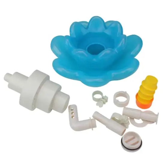 Swim Central 11" Blue Triple Tier Flower Blossom Swimming Pools Water Fountain {3}