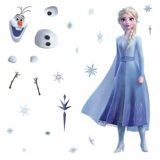 RoomMates Frozen 2 Elsa & Olaf Peel & Stick Wall Decals {1}