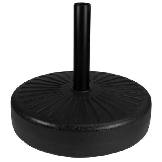 48lb. Black Heavy Duty Water or Sand Umbrella Base {1}