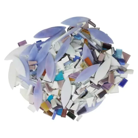 10" x 14" Purple Flowers Mosaic Tray Kit by Make Market&reg; {4}