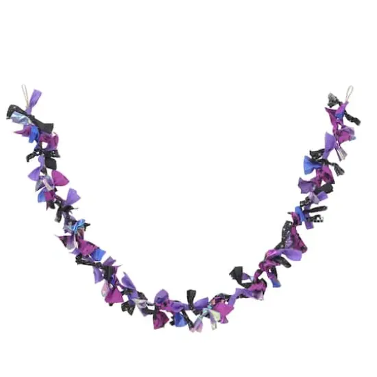 6ft. Blue & Purple Fabric Garland by Ashland&reg; {1}