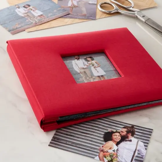 8" x 8" Cloth Scrapbook Album by Recollections&reg; Red {3}