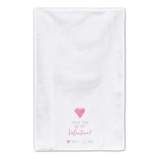 Valentine Check Yes or No Tea Towel - Set of 2 {5}