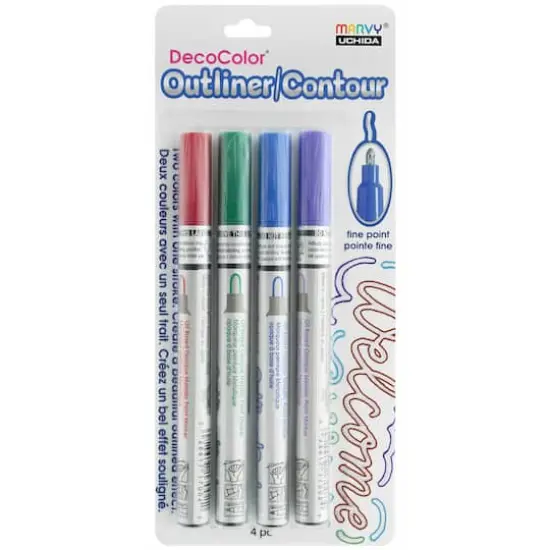 Marvy Uchida&reg; DecoColor&reg; Fine Point Outliner/Contour Set {1}